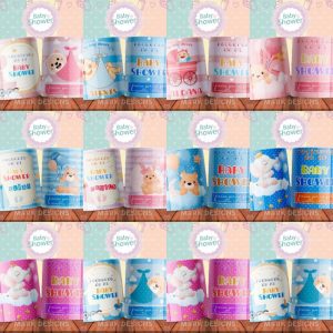 10 Plantillas Tazas Baby Shower Cute