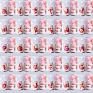 26 Plantillas Tazas Ladybug ABC