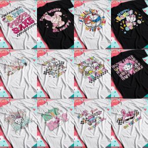 12 Plantillas Playeras Hello Kitty Pascua