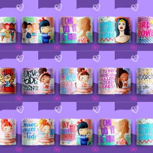10 Plantillas Tazas Super Mujer