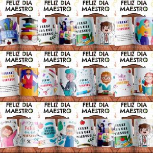 10 Plantillas Taza Dia del Maestro
