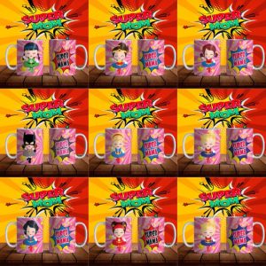 8 Plantillas Tazas Super Jefa