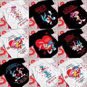 8 Plantillas Playeras Tiny Toons Amor