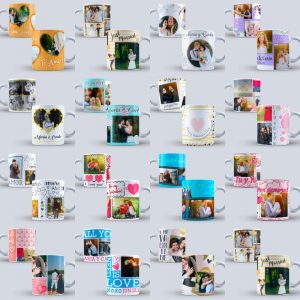 15 Plantillas Tazas Collage Love