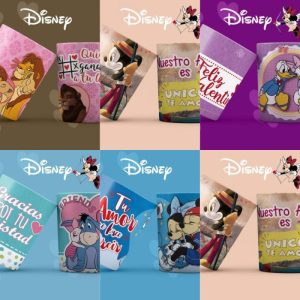 5 Plantillas Tazas Mickey Love