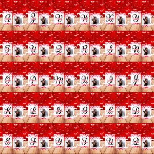 26 Plantillas Tazas Abc Amor